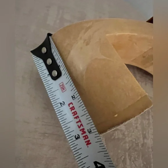 Candie's Demi Tan/Orange Leather Mules, Vintage, US 7 - Picture 4 of 5